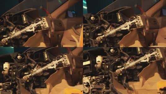 解剖拆解轿车汽车内部结构机械原理高清在线视频素材下载