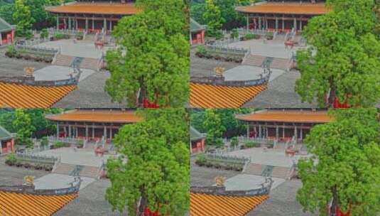 广西南宁孔庙航拍高清在线视频素材下载