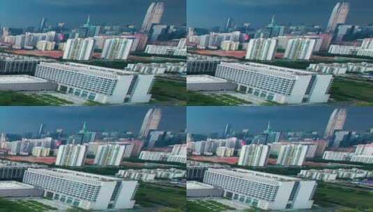 深圳航拍台风天闪电高清在线视频素材下载