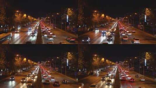 北京城市车流复工复产后城市车流高清在线视频素材下载