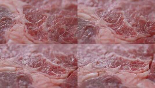 鲜牛肉生片生片段高清在线视频素材下载