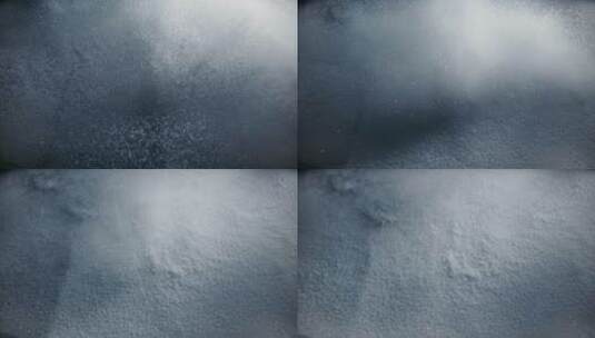 极简微距模拟冰雪天气自然流体高清在线视频素材下载