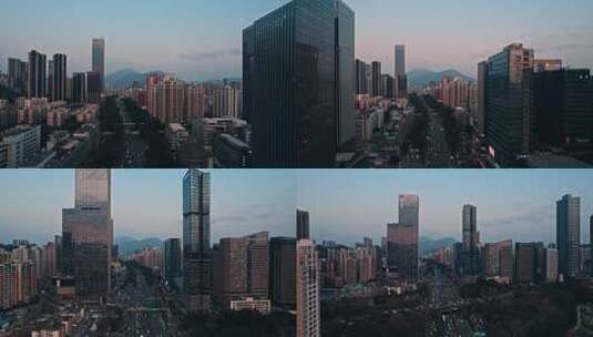 4K航拍深圳水贝高楼群高清在线视频素材下载