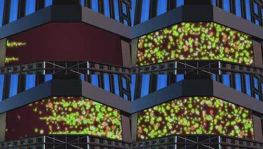 花瓣粒子裸眼3d（可定制）高清在线视频素材下载