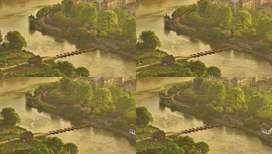 老城墙浮桥2高清在线视频素材下载