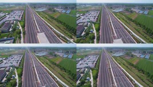 泗阳高铁站航拍高清在线视频素材下载