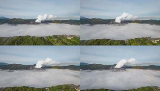 印尼Bromo火山延时摄影高清在线视频素材下载
