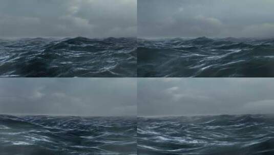 海洋风暴高清在线视频素材下载