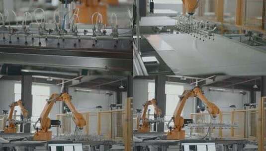 工业制造机器人机械手生产过程高清在线视频素材下载