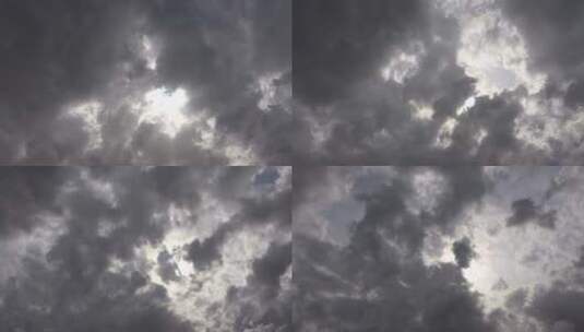 随着天空中多变天气移动的云部件高清在线视频素材下载