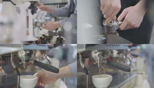 咖啡制作手艺咖啡师咖啡生豆制作咖啡高清在线视频素材下载