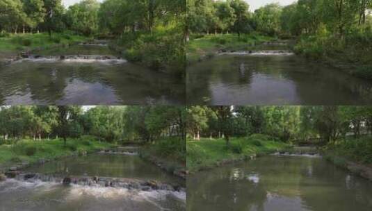 苏州白马涧龙池风景区小瀑布河流高清在线视频素材下载