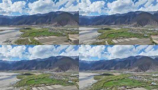 西藏自治区林芝市雅鲁藏布江自然风光高清在线视频素材下载