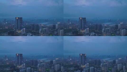 郑州东站双子塔高清在线视频素材下载