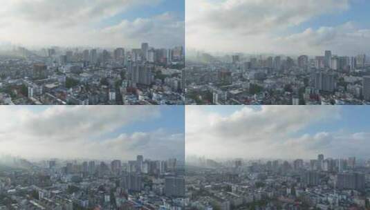 武汉市武昌区航拍城市建筑风光武汉城市航拍高清在线视频素材下载