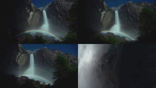 山涧河流瀑布高清在线视频素材下载