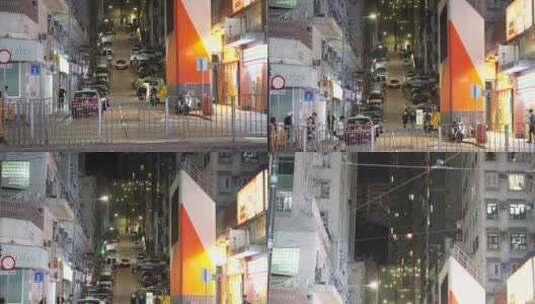 香港东区北角英皇道夜景街景高清在线视频素材下载