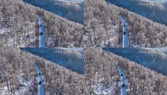 林海雪原 唯美高山雾凇高清在线视频素材下载