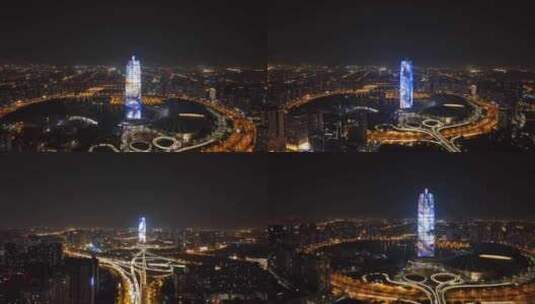 郑州大玉米夜景高清在线视频素材下载