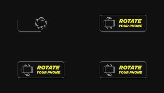 旋转你的手机动画4K高清在线视频素材下载