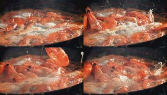 虾 海鲜 海虾  大虾高清在线视频素材下载