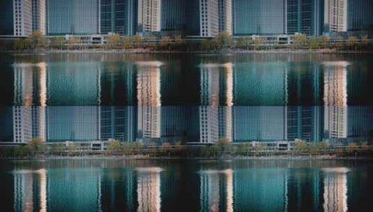 建设中的北京副中心运河商务区高清在线视频素材下载