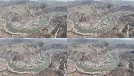 青海省果洛藏族自治州玛沁县拉加镇高清在线视频素材下载