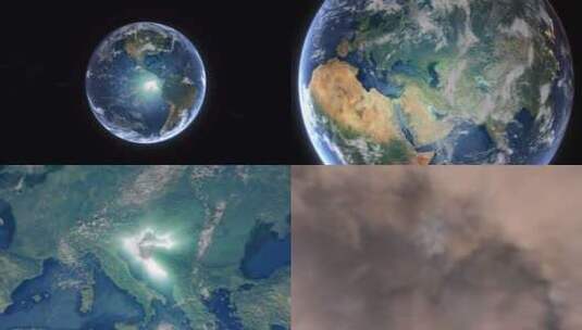 现实的地球使用Alpha通道和克罗地亚边高清在线视频素材下载
