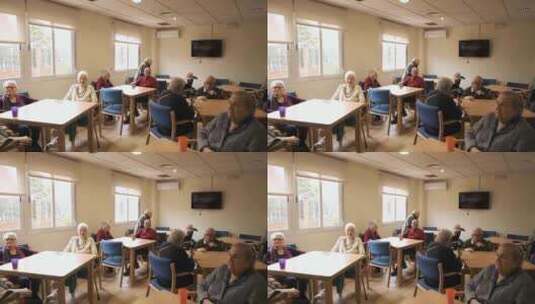 欧洲疗养院里的老人高清在线视频素材下载