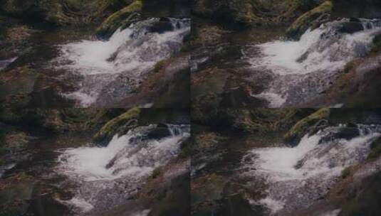 山间清澈的溪流高清在线视频素材下载