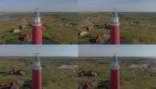日落时的德克塞尔灯塔荷兰荷兰岛夏季的德克高清在线视频素材下载