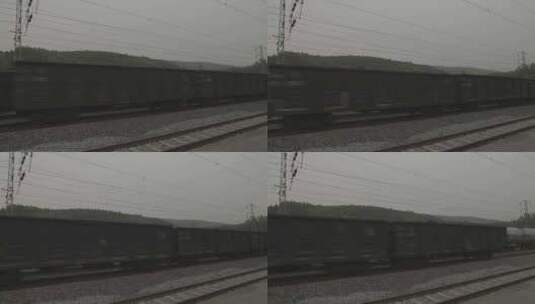 行驶中的火车（LOG模式）高清在线视频素材下载