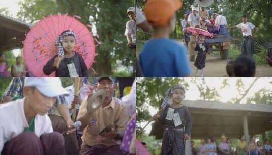 云南傣族 少数民族 民俗 表演 舞蹈高清在线视频素材下载