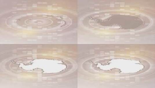 南极洲动画地图-垂直视频高清在线视频素材下载