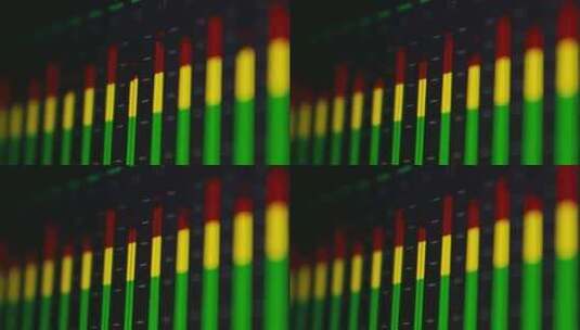 音频编辑、音频电平条、后期制作、监视器高清在线视频素材下载