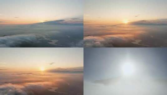 云海日出云层延时合集云层之上大气震撼开场高清在线视频素材下载