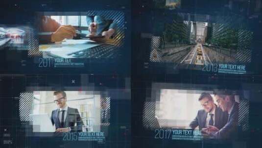 商务风公司介绍企业宣传片展示AE模板高清AE视频素材下载