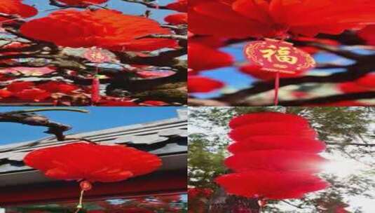 北京春节地坛庙会文创年货逛庙会的人流高清在线视频素材下载