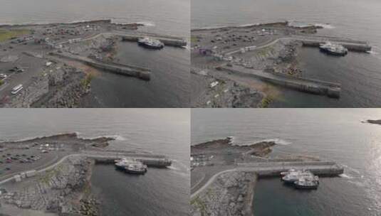 无人机拍摄显示杜林港和野生亚特兰蒂斯杜林高清在线视频素材下载