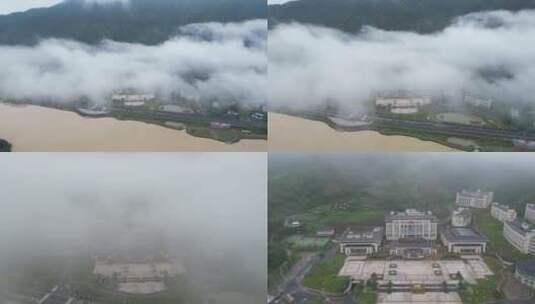 广东梅州大埔县G235国道三河坝段风景高清在线视频素材下载
