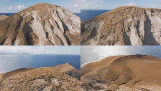 瓦胡岛上的火山马纳纳岛上的特写镜头古火山高清在线视频素材下载