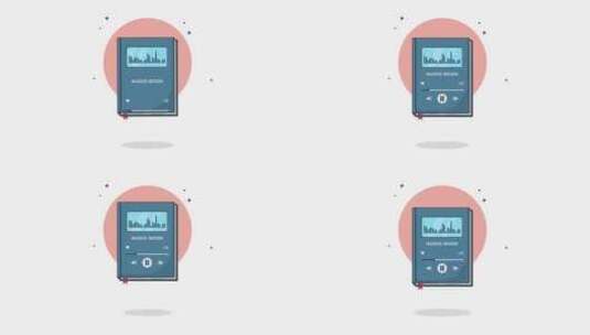 4k有声读物概念动画视频高清在线视频素材下载