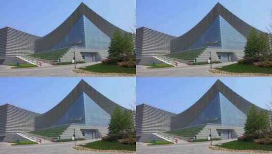 北京艺术中心入口高清在线视频素材下载