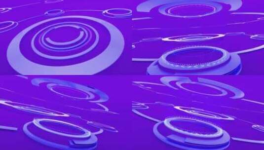 干净的未来Hud深紫色背景高清在线视频素材下载