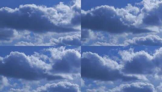 航拍多云的天空高清在线视频素材下载