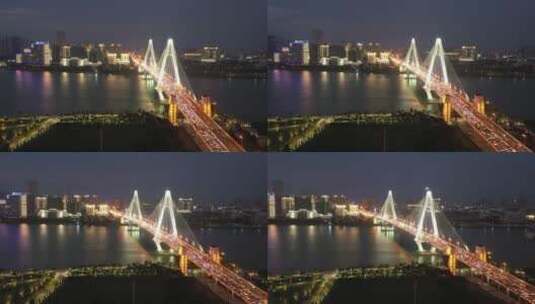 【精品】海口世纪大桥4k高清航拍高清在线视频素材下载