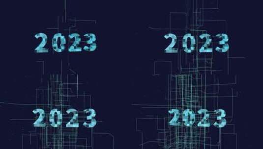 2023三维科技感电路板生长线条场景高清在线视频素材下载