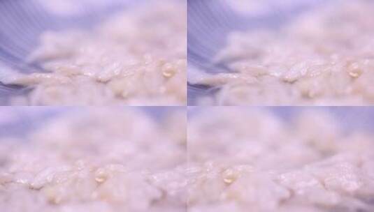 剥出的蟹肉螃蟹肉蟹黄蟹膏高清在线视频素材下载