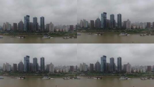 航拍南昌城市风光城市建设高清在线视频素材下载