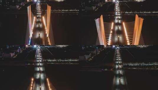 横琴大桥前进航拍延时0819高清在线视频素材下载